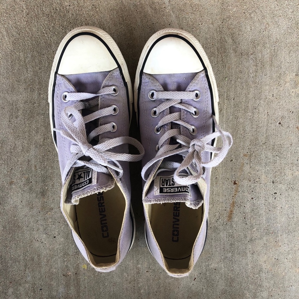 Converse Low Top Light Purple Sneakers